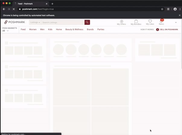 gif of poshmark nursery sharing